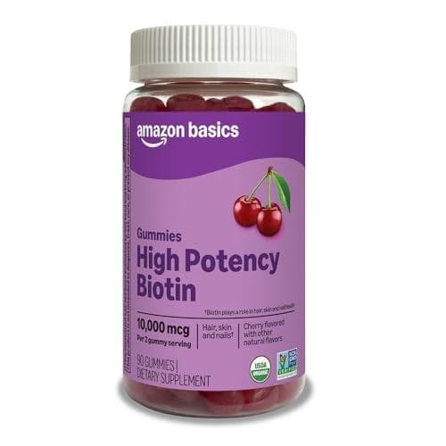 90-Count Amazon Basics Biotin 10,000mcg Gummies Amazon