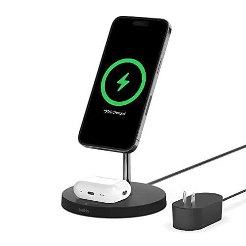 Charge Your Devices Wirelessly with Belkin BoostCharge MagSafe 2-in-1 Stand