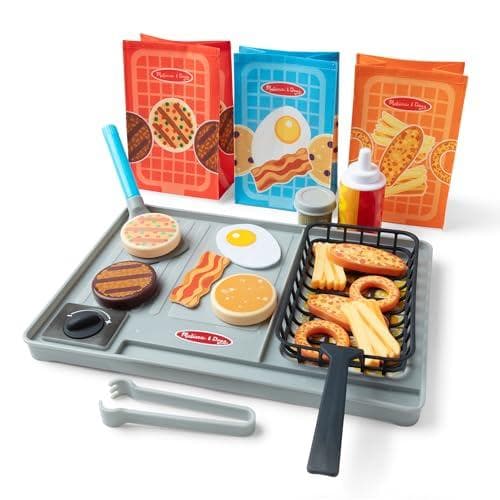 Melissa & Doug Flip & Fry Grill Play Set Amazon