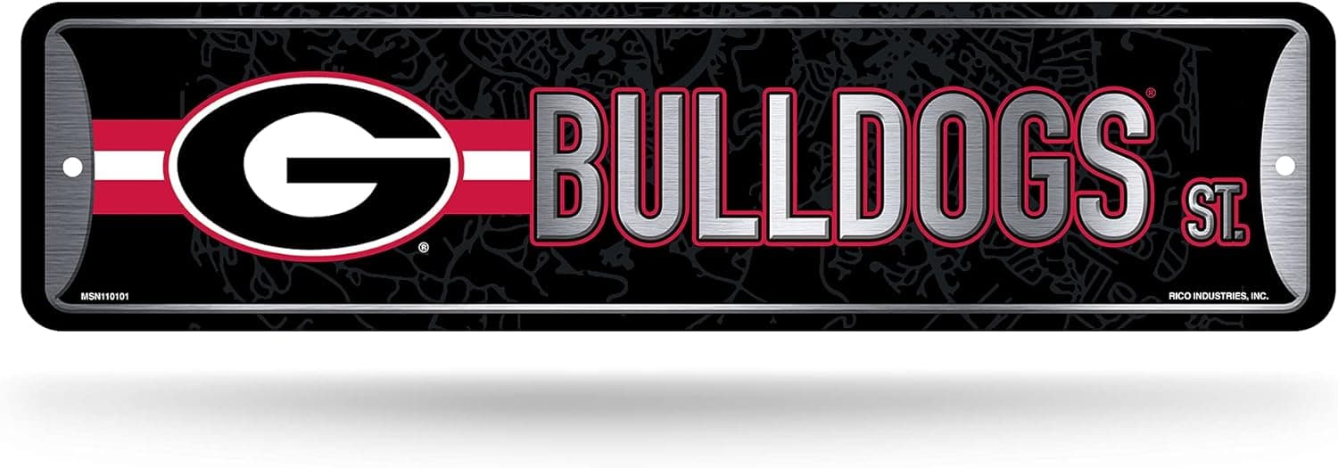 Save 33% on NCAA Georgia Bulldogs Metal Street Sign