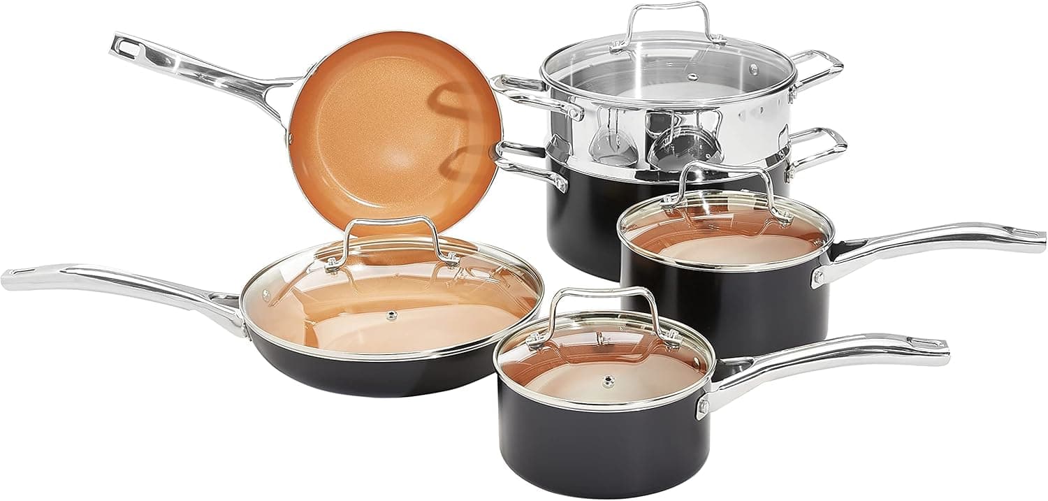 Upgrade Your Kitchen with Amazon Basics Nonstick Cookware Set