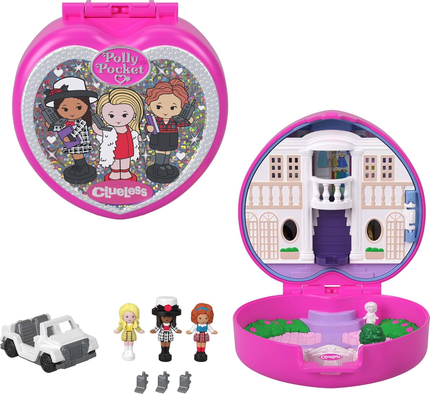 Collectible Polly Pocket x Clueless Compact with Micro Dolls