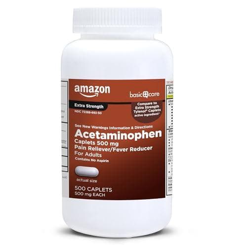 Stocked Up on Acetaminophen? 30% Off 500-Count Amazon Basics Bottle