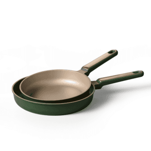 2-Pc Carote Nonstick Frying Pan Set (9.5" & 11", Green or Blue) - $16