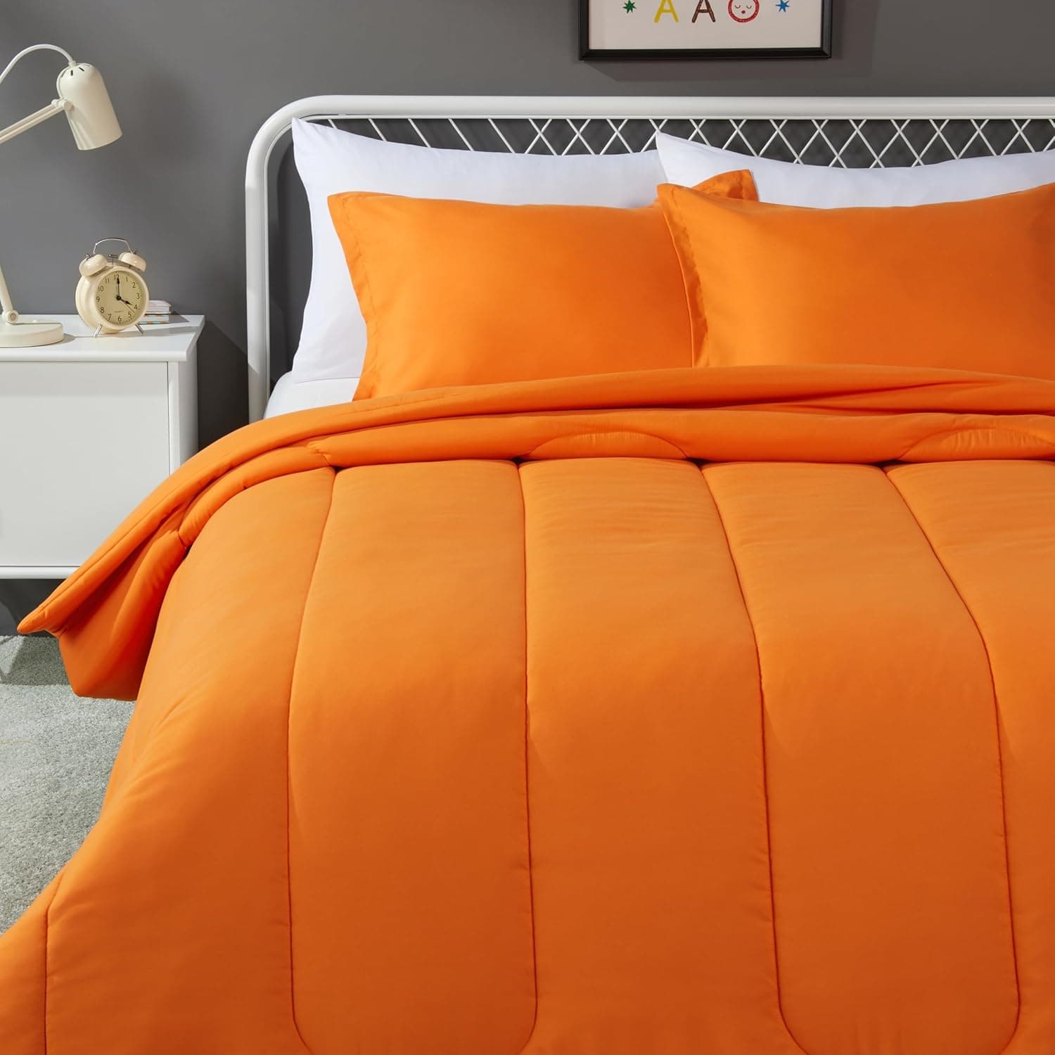 Cozy and Vibrant Kids' Bedding Set: Amazon Basics Microfiber