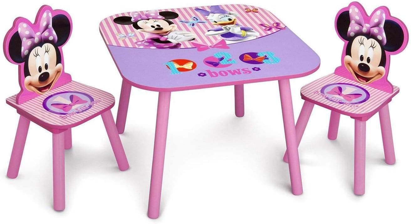 Cozy Disney Minnie Mouse Kids Table & Chair Set