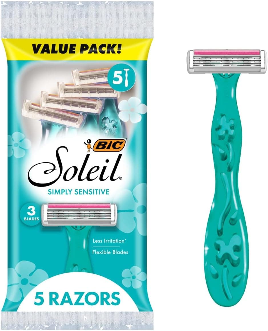 Save on BIC Soleil 3 Women's Razors - Moisture Strip & Floral Handles
