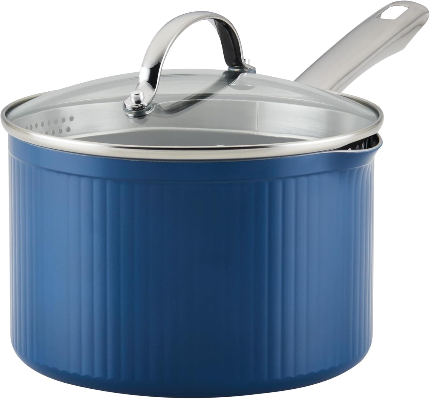 Farberware Nonstick Straining Saucepan - 3 Qt, Blue