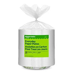 Stock Up on 200-Ct Amazon Basics Everyday Paper Plates for $8.90 with Subscribe & Save