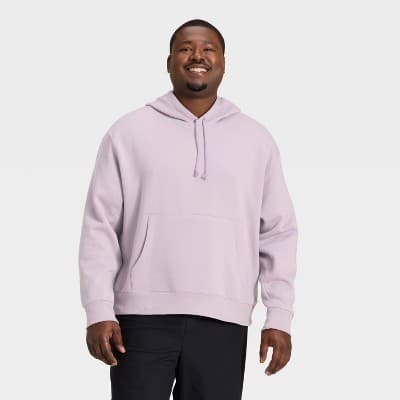 Men's Big Active Comfort Cotton Fleece Hoodie - All In Motion™ Mauve 3XL
