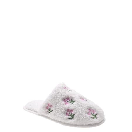 Wonder Nation Little & Big Girls Scuff Flower Slippers