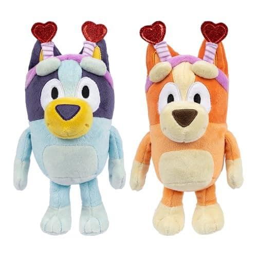 Bluey Smoochy Kiss Plush Duo with Glittery Headband