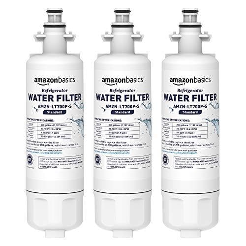 3-Pack of Amazon Basics LG LT1000P Refrigerator Water Filters