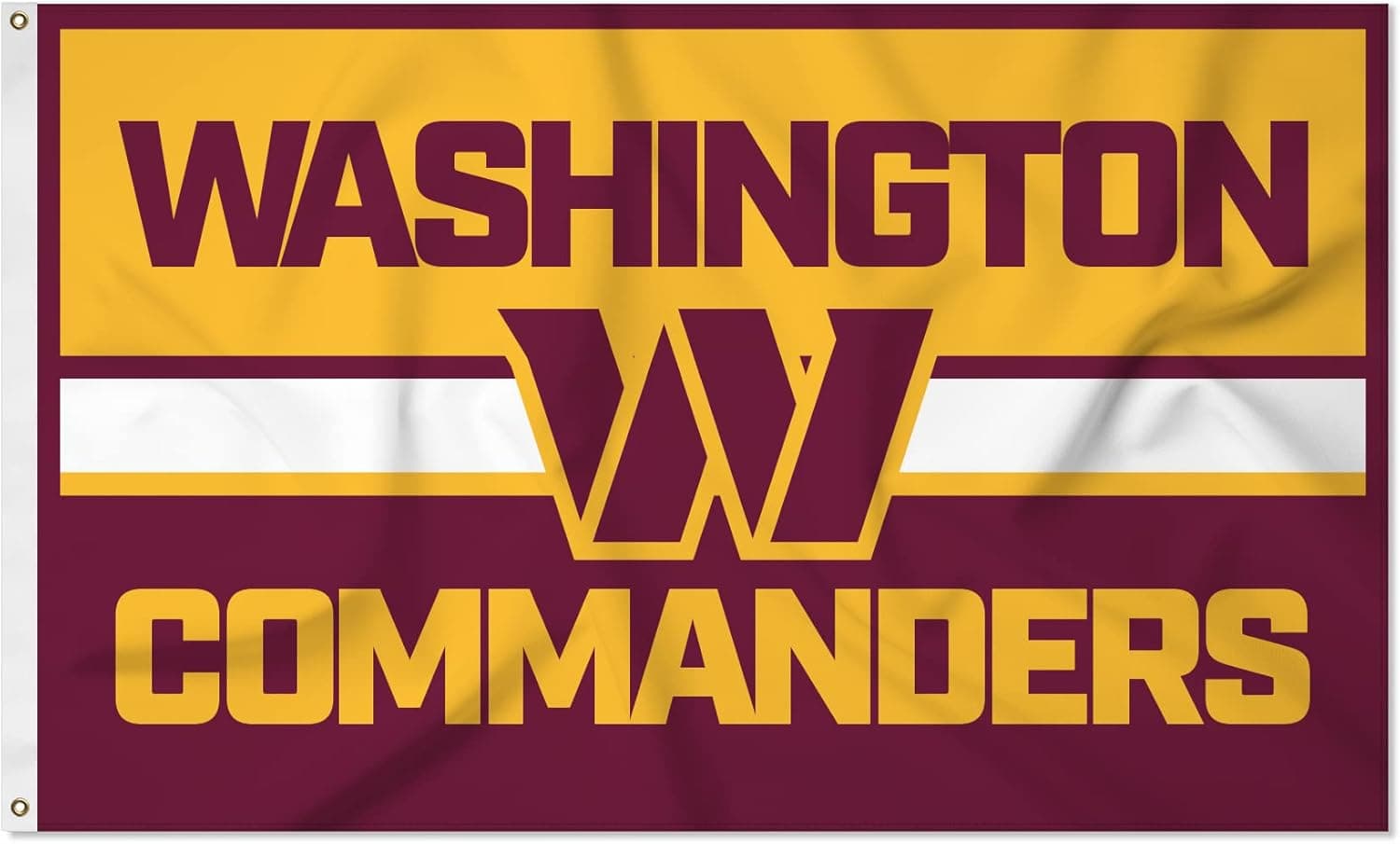 Cheer on your team with the Washington Commanders NFL Banner Flag