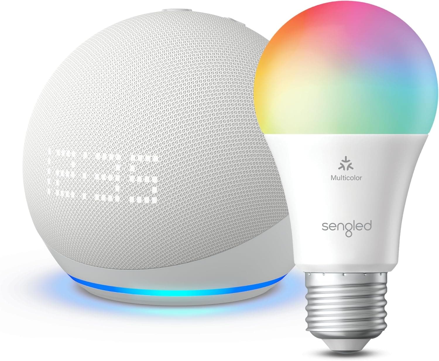 Echo Dot (5th Gen) with Smart Bulb - Save 19% on Smart Home Bundle