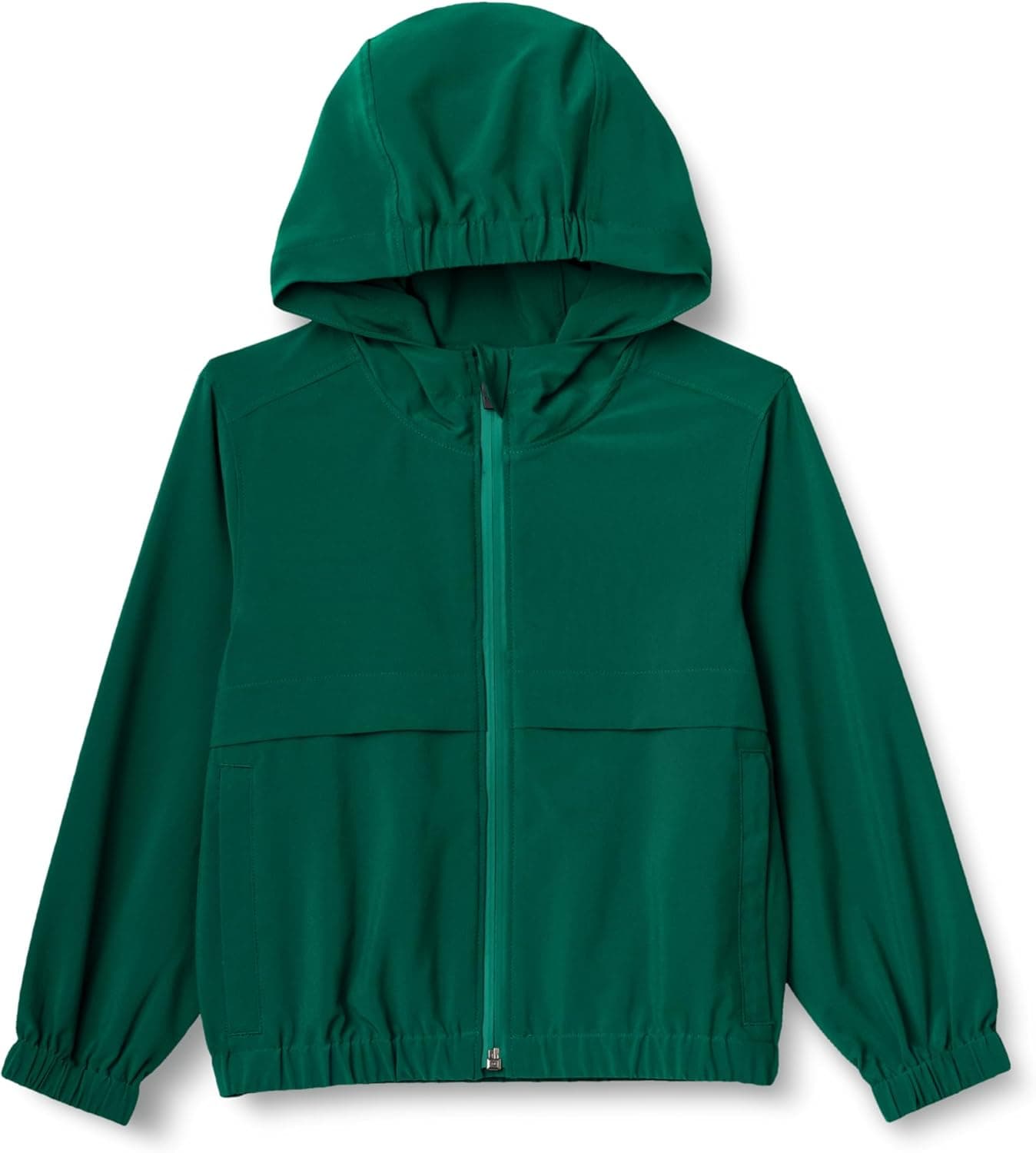 Amazon Essentials Boys' Athletic Hoodie, Dark Green, Medium