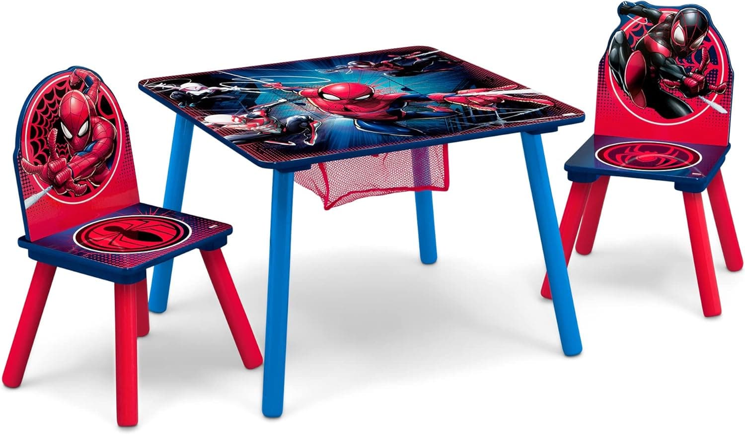 Marvel Spider-Man Kids Table Set with Storage