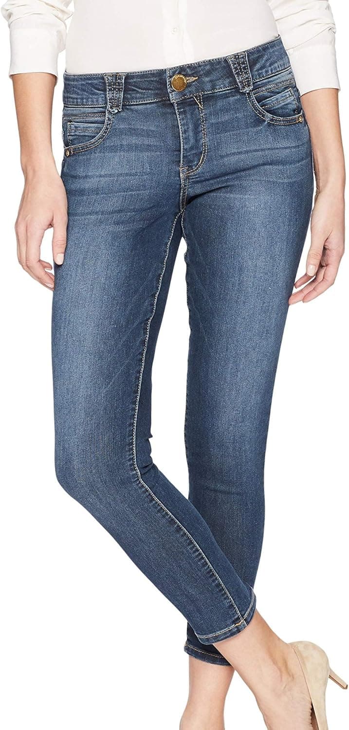 Discounted Women's Absolution Crop Jeans in Authentic Blue