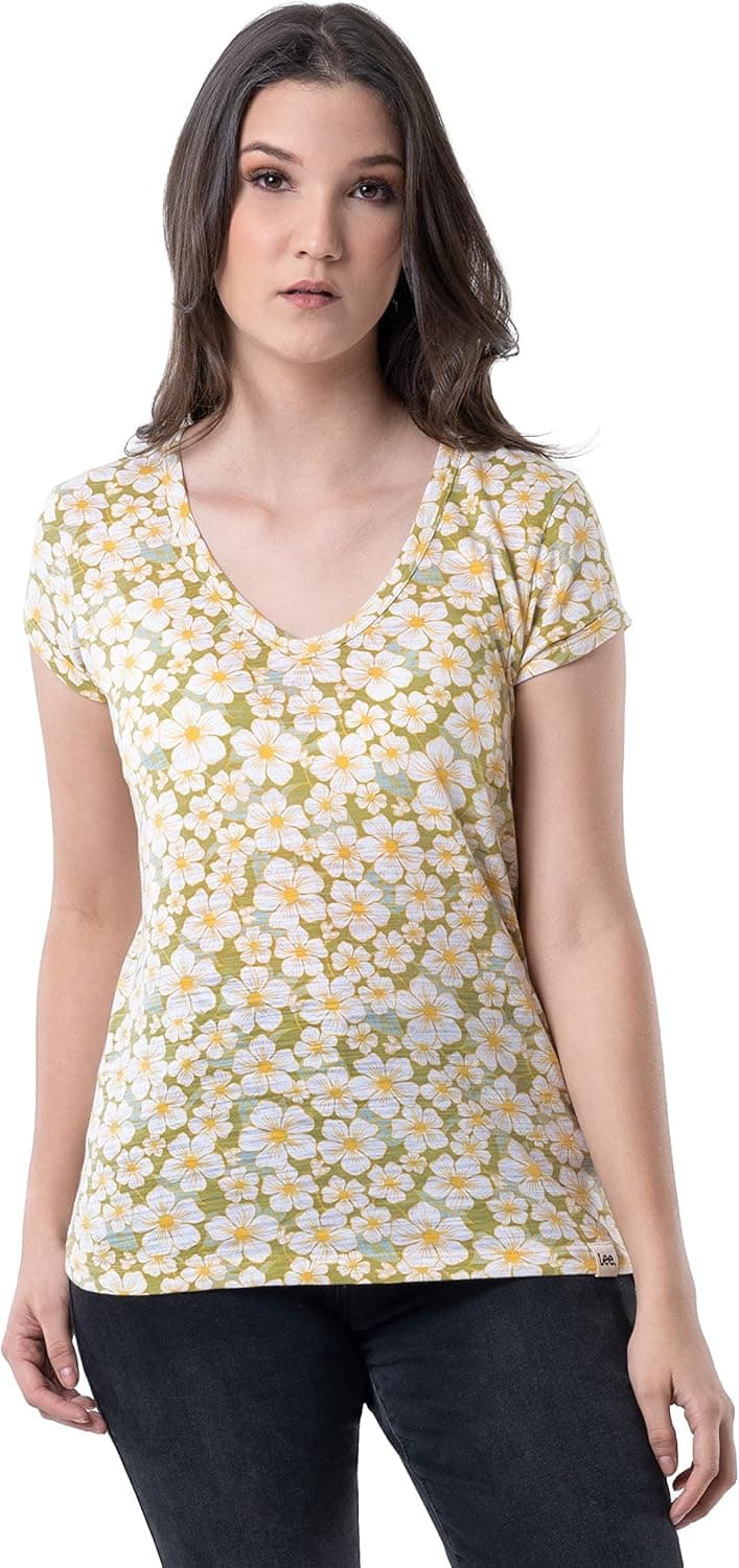 Save Over 50% on Lee Women's Classic Fit Floral Tee