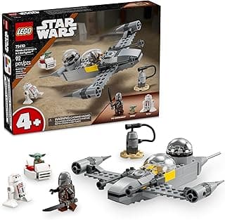 LEGO Star Wars: The Mandalorian Mando and Grogu's N-1 Starfighter Toddler Building Set - Star Wars Baby Yoda Toy for Kids, Boys & Girls, Ages 4+ - Educational Preschool Toy Gift for Birthdays - 75410