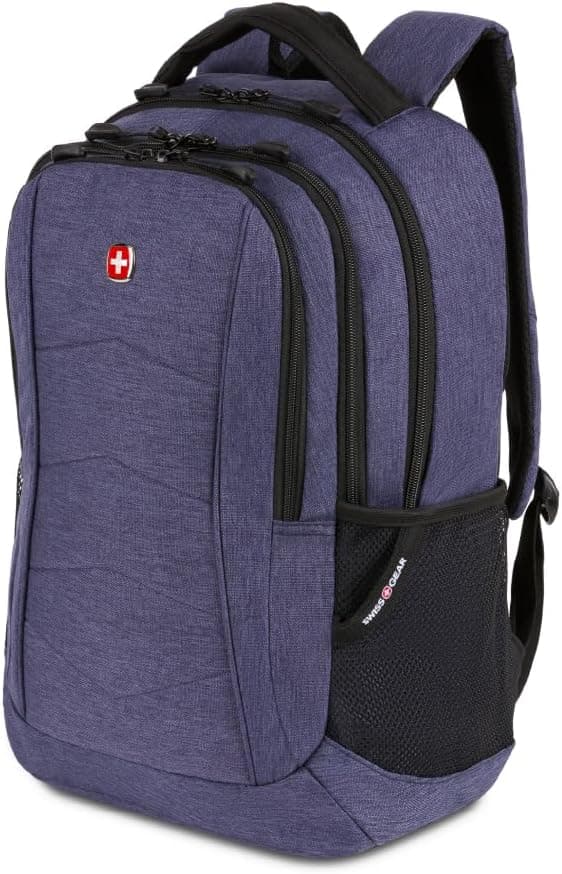 Durable SwissGear Laptop Backpack - Navy Heather, 18.25 In
