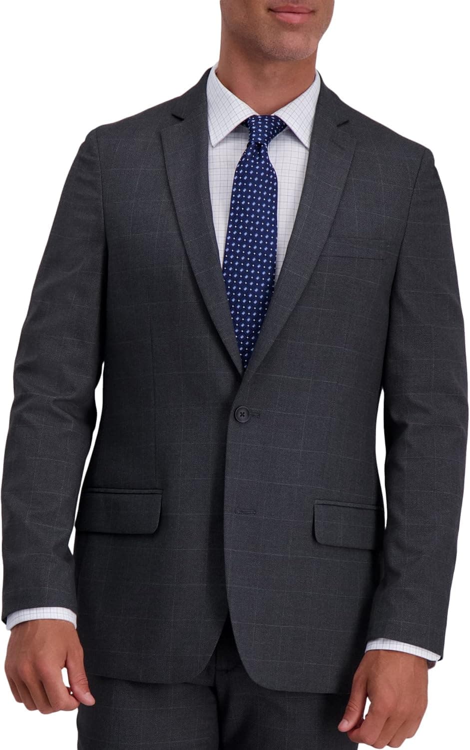 Stylish Haggar Suit Separates: Up to 79% Off Dark Grey Plaid
