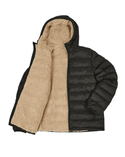 32 Degrees Men's Sherpa-Lined Hoodie Jacket