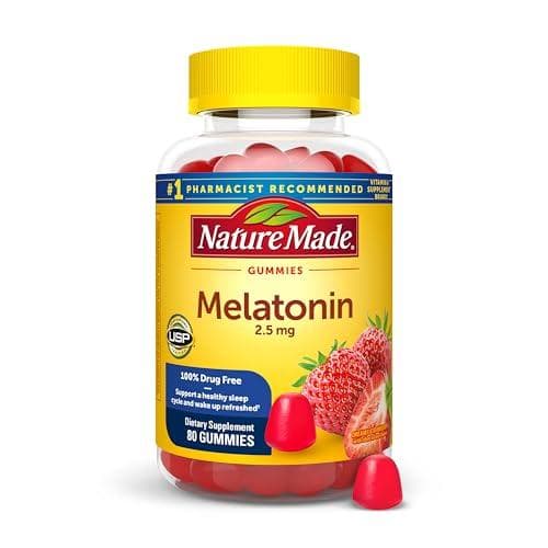 Nature Made Melatonin Gummies - 80-Count Bottle