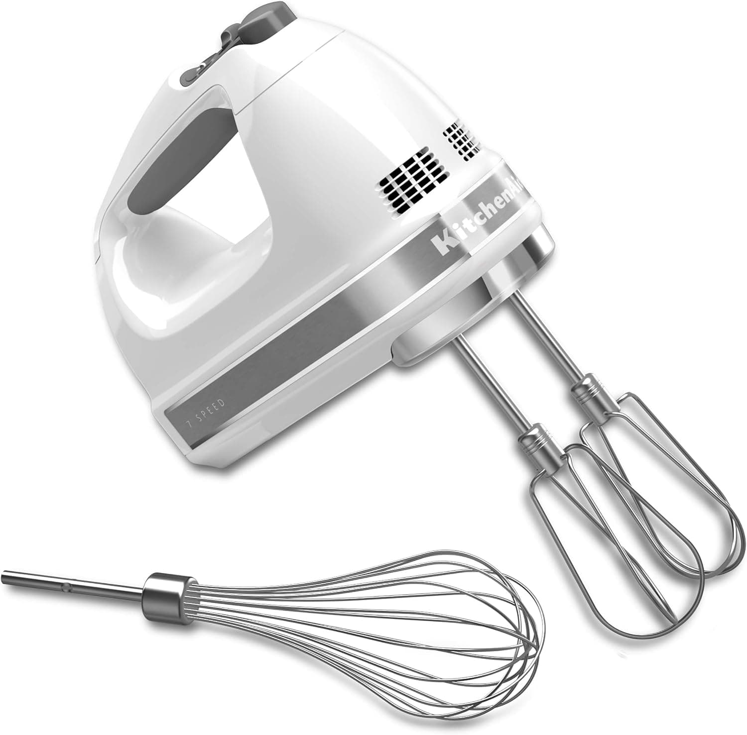 Save on the KitchenAid 7-Speed Hand Mixer in White