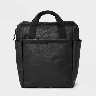 Square Convertible Backpack - Universal Thread™ Black: Shell, Twill Construction