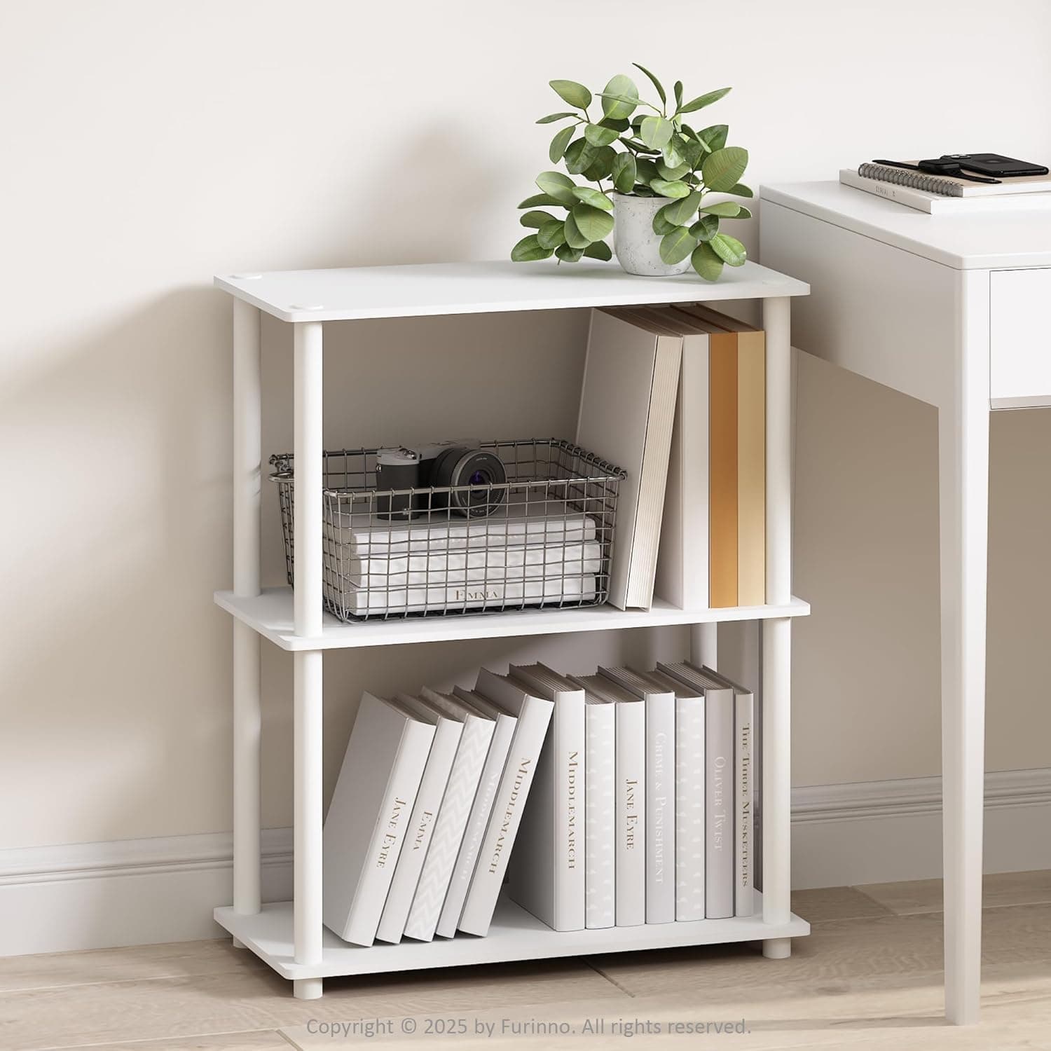 Furinno 3-Tier Bookshelf - Compact Storage for Your Home