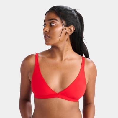 Parade Women's Re:Play Plunge Bralette - Balloon S: Recycled Nylon & Spandex, Adjustable Strap, Medium Coverage, Solid Pattern