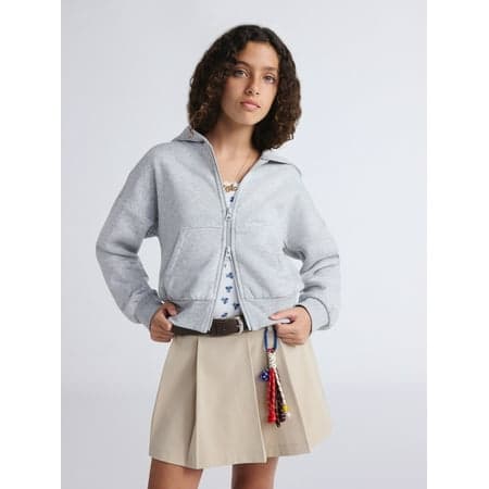 Weekend Academy Girls Hooded Full Zip Fleece Jacket, Sizes 4-18