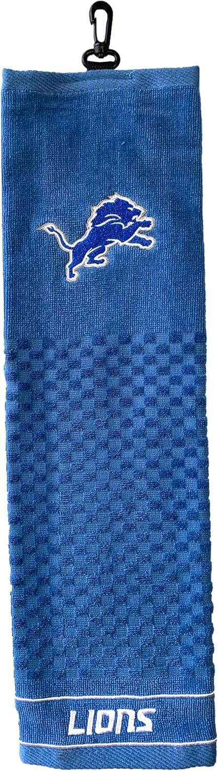 Stylish NFL Detroit Lions Golf Towel with Embroidered Logo