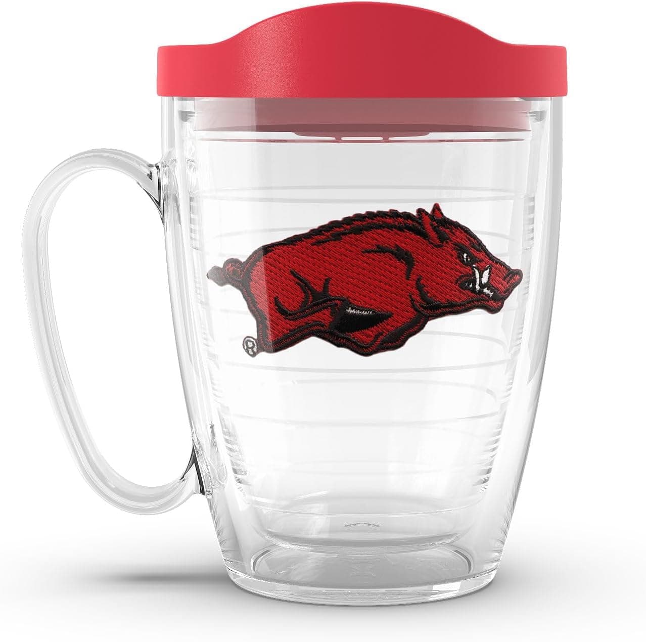 Tervis Made in USA Double Walled Arkansas Razorbacks Insulated Tumbler Cup Keeps Drinks Cold & Hot, 16oz Mug, Emblem