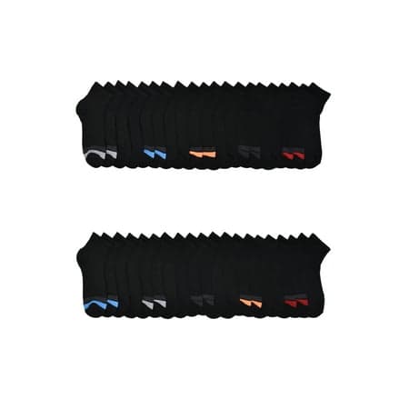 Wonder Nation Boys Ankle Socks, 20-Pack, Sizes S (6-10.5) - L (4-10)