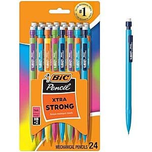 24-Ct BIC Xtra-Strong Thick Lead Mechanical Pencil (0.9mm) $4.20 w/ S&S