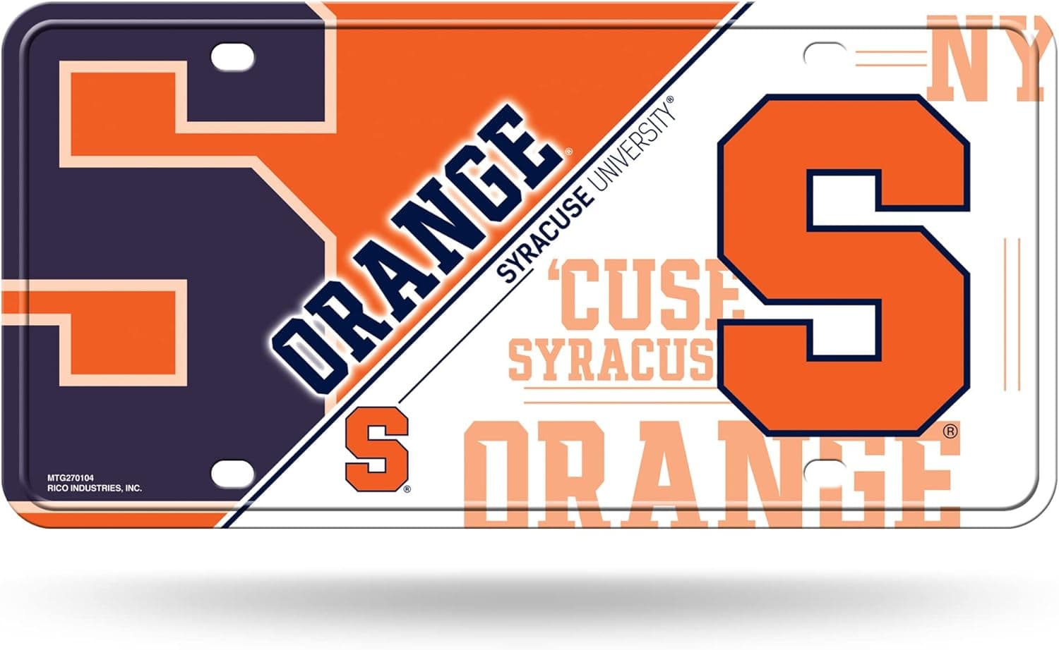 Syracuse Orange Metal License Plate - Save on NCAA Decor