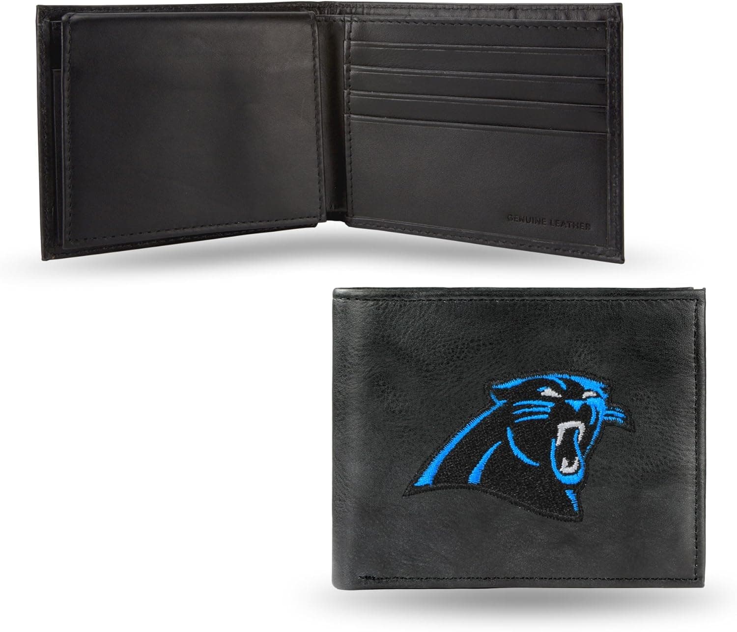 Rico Industries NFL Leather Wallet, Carolina Panthers