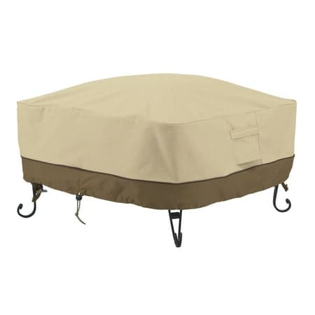 Classic Accessories Veranda Water-Resistant 30 Inch Square Fire Pit Cover