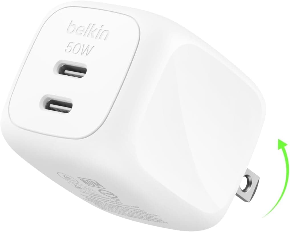 Belkin 2-Port USB-C Charger: Fast Charging for Your Devices