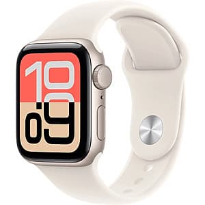 Refurbished Apple Watch SE 3 at $163 - Starlight GPS Smartwatch