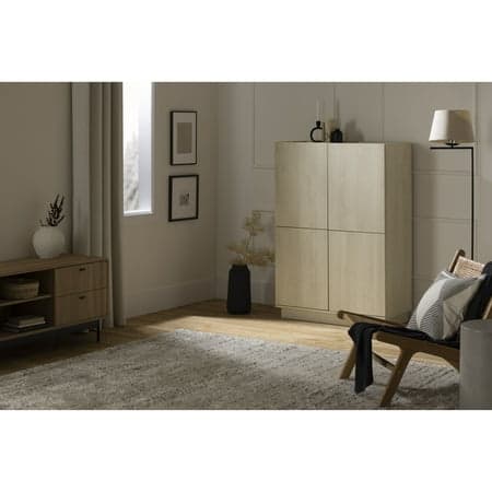 South Shore Liora, Contemporary Bookcase, Beige