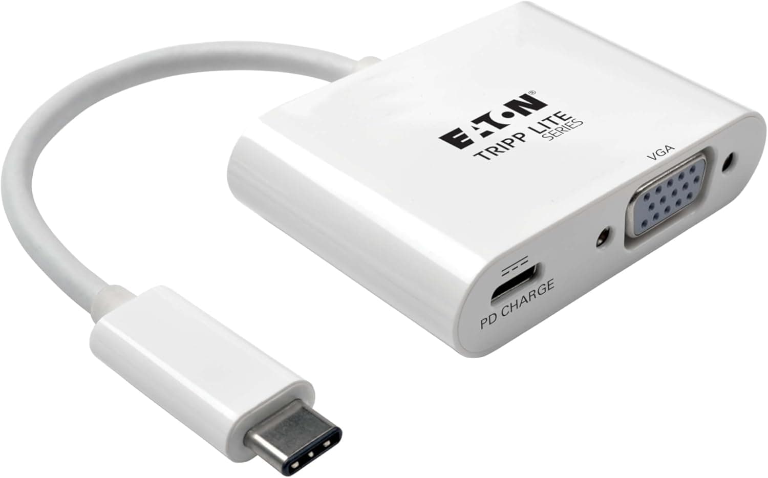 Tripp Lite USB-C to VGA Adapter - 1080p HD, USB-C Charging