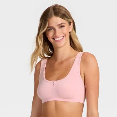 Women's Modal Blend Scoop Bralette - Auden™ Blush XS