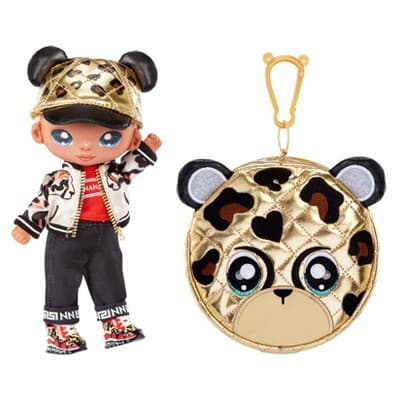 Na! Na! Na! Surprise Glam Series 2 Gianni Wilde 2-in-1 7.5" Fashion Doll and Purse: Plush Stuffed Doll, Blue Eyes