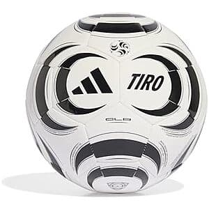 adidas Tiro Size 4 Soccer Ball (White/Black) - and More