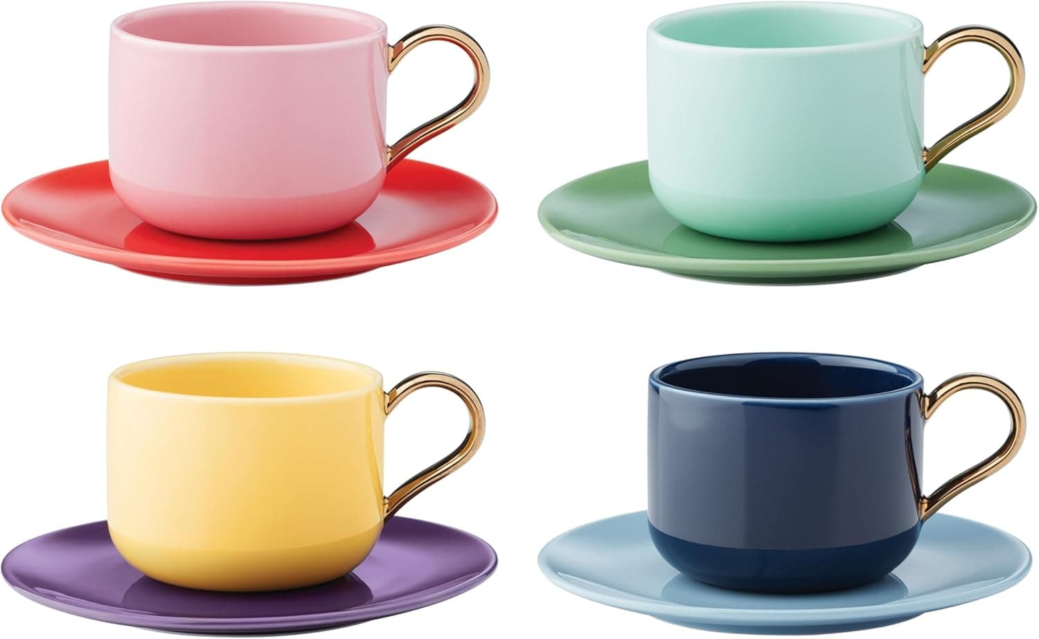 Vibrant kate spade 8-Piece Cup & Saucer Set
