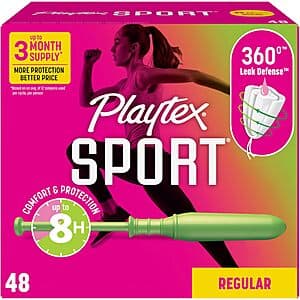 48-Pack Playtex Sport Tampons - Save on Feminine Care
