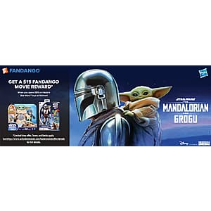 Save up to $15 on Mandalorian and Grogu Tickets with Hasbro Star Wars Purchases